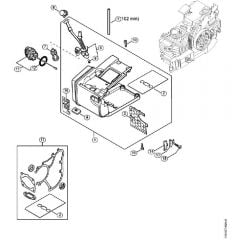 Genuine Stihl MS200 T / C - Tank housing MS 200 T