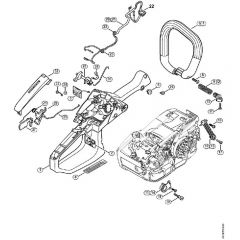 Genuine Stihl MS201 / H - Handle Housing, Handlebar