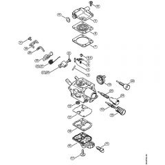 Genuine Stihl MS201 / Q - Carburetor C1Q-S250, C1Q-S248, C1Q-S14, C1Q-S188