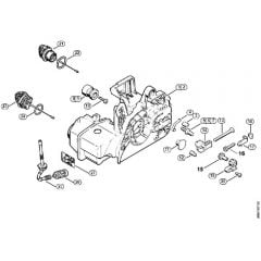 Genuine Stihl MS210 / B - Motor housing