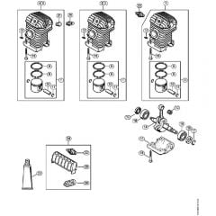 Genuine Stihl MS230 / A - Engine