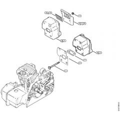 Genuine Stihl MS230 C-BE / G - Muffler