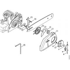 Genuine Stihl MS230 / C - Quick chain tensioner