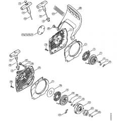 Genuine Stihl MS231 C-BE / H - Rewind Starter, Hand Guard