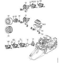 Genuine Stihl MS231 C-BE / M - Carburetor bracket, Air Filter