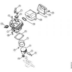 Genuine Stihl MS240 / B - Cylinder