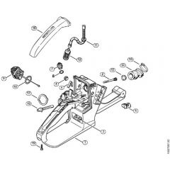 Genuine Stihl MS240 / H -Tank housing