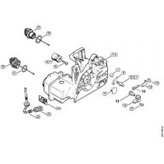 Genuine Stihl MS250 / B - Motor housing