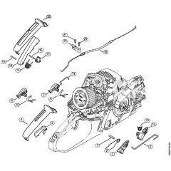 Genuine Stihl MS261 C-BE / R - Throttle control