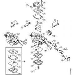 Genuine Stihl MS261 / M - Carburetor 1141/46, C1Q-S211, C1Q-S178