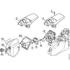 Genuine Stihl MS270 / R - Shroud, Air filter