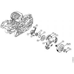 Genuine Stihl MS271 / D - Oil Pump, Clutch