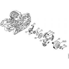 Genuine Stihl MS291 / D - Oil Pump, Clutch