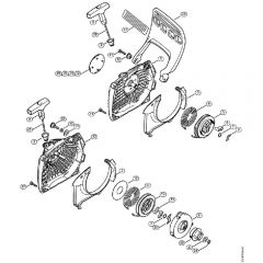 Genuine Stihl MS291 / H - Rewind Starter, Hand Guard