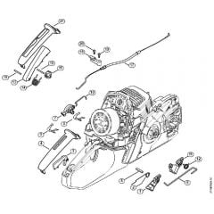 Genuine Stihl MS291 / O - Throttle Control