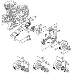 Genuine Stihl MS311 / C - Oil pump, Clutch