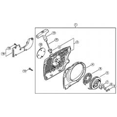 Genuine Stihl MS311 / F - Rewind starter