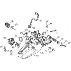 Genuine Stihl MS341 / F - Tank housing