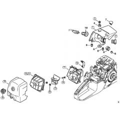 Genuine Stihl MS341 / H - Shroud, Air filter