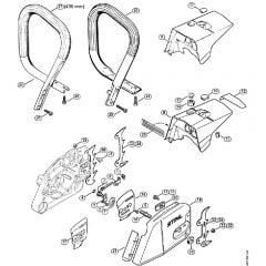 Genuine Stihl MS360 C / N - Chain tensioner, Shroud