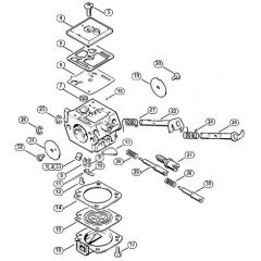 Genuine Stihl MS360 / K - Carburetor C3A-S31, C3A-S65