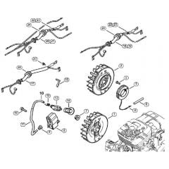 Genuine Stihl  MS361 C-B / E - Ignition system, Wiring harness