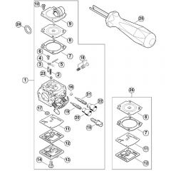 Genuine Stihl MS361 / L - Carburetor C3R-S236