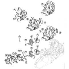 Genuine Stihl MS362 C-B / M - Carburetor bracket