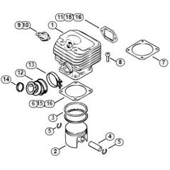 Genuine Stihl MS380 / B - Cylinder