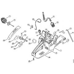 Genuine Stihl MS380 / H - Tank housing