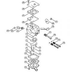 Genuine Stihl MS381 / M - Carburetor Bing 48A125 (50.2008)