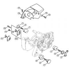 Genuine Stihl MS381 / N - AV system, Shroud