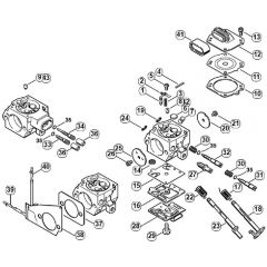 Genuine Stihl MS440 / J - Carburetor HD-15, HD-17