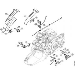 Genuine Stihl MS441 C-M / L - Throttle Control