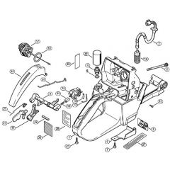 Genuine Stihl MS460 / J - Tank housing