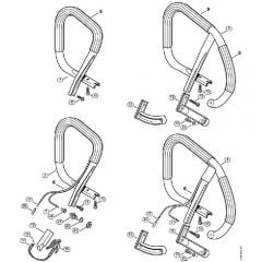 Genuine Stihl MS460 Magnum / N - Handlebar, Heating element