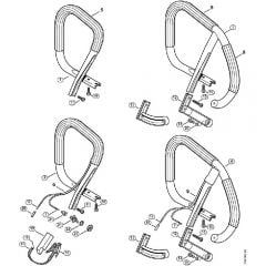 Genuine Stihl MS460 / N - Handlebar, heating element