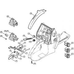 Genuine Stihl MS650 Magnum / K - Throttle control