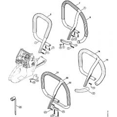 Genuine Stihl MS650 Magnum / L - Handlebar