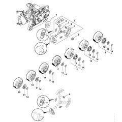 Genuine Stihl MS660 / E - Clutch, Chain sprocket