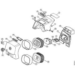 Genuine Stihl MS660 / S - Shroud, Air filter