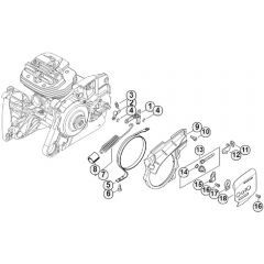 Genuine Stihl MS661 / F - Chain brake, Chain tensioner