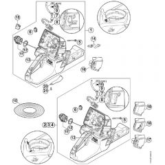 Genuine Stihl MS661 / J - Tank housing