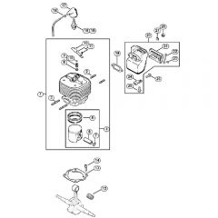 Genuine Stihl MS720 / B - Cylinder