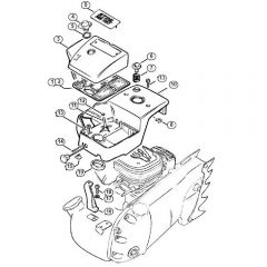 Genuine Stihl MS720 / H - Shroud, Air filter