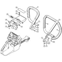 Genuine Stihl MS780 / L - Handlebar, Shroud