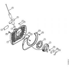 Genuine Stihl MS880 / H - Rewind starter