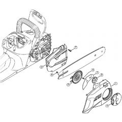 Genuine Stihl MSA160 C-BQ / D - Chain sprocket cover