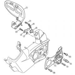 Genuine Stihl MSA160 T / C - Hand guard, Chain brake