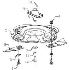 Masport MSV - 983851 - May 2002 46878681 - 485mm Disc Blade Assembly